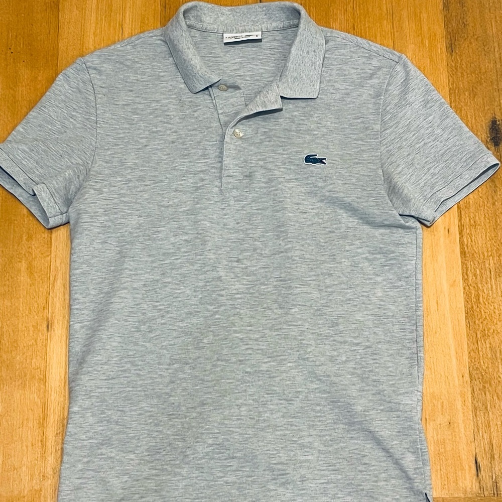 Lacoste Men's Light Gray Polo Shirt